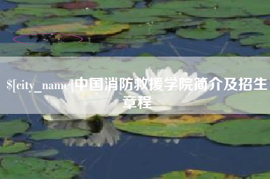 白沙中国消防救援学院简介及招生章程