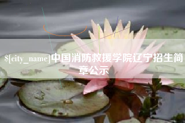 白沙中国消防救援学院辽宁招生简章公示
