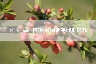 白沙排列五图谜字谜汇总九