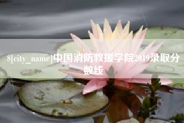 白沙中国消防救援学院2019录取分数线