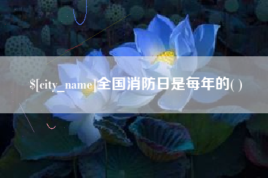 白沙全国消防日是每年的( )