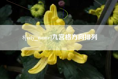 白沙九宫格方向排列