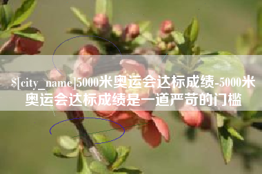 白沙5000米奥运会达标成绩-5000米奥运会达标成绩是一道严苛的门槛