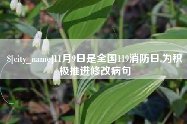 白沙11月9日是全国119消防日,为积极推进修改病句