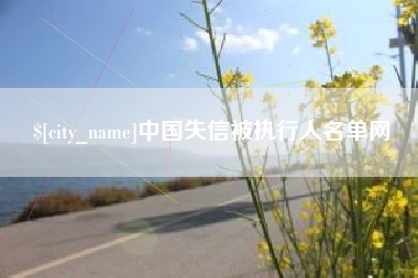 白沙中国失信被执行人名单网