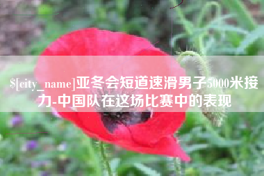 白沙亚冬会短道速滑男子5000米接力-中国队在这场比赛中的表现