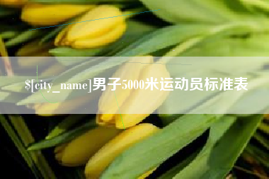 白沙男子5000米运动员标准表