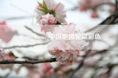 白沙中国地图轮廓彩色