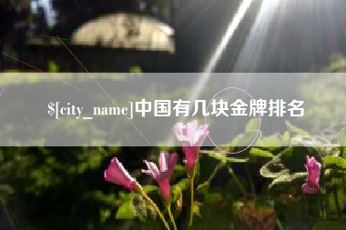 白沙中国有几块金牌排名