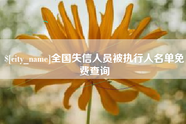 白沙全国失信人员被执行人名单免费查询
