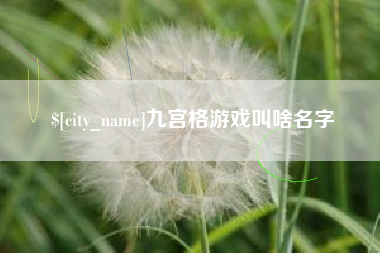 白沙九宫格游戏叫啥名字