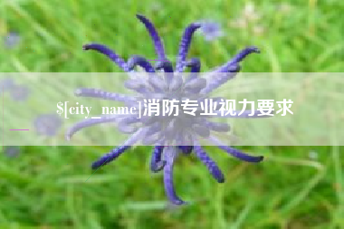 白沙消防专业视力要求