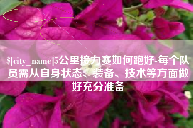 白沙5公里接力赛如何跑好-每个队员需从自身状态、装备、技术等方面做好充分准备