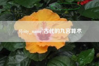 白沙古代的九宫算术