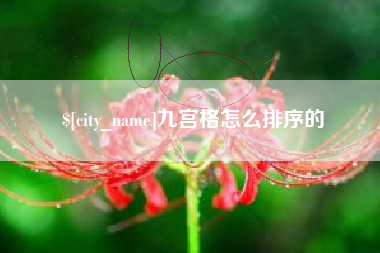 白沙九宫格怎么排序的