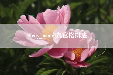 白沙九宫格排法