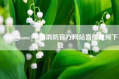白沙中国消防官方网站直播视频下载