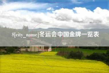 白沙冬运会中国金牌一览表