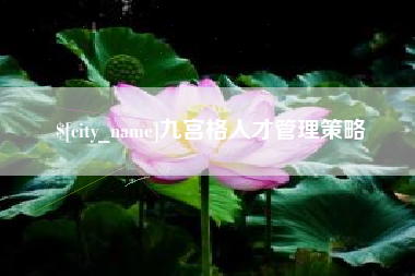 白沙九宫格人才管理策略