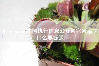 白沙中国执行信息公开网官网app为什么要钱呢