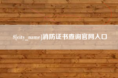 白沙消防证书查询官网入口